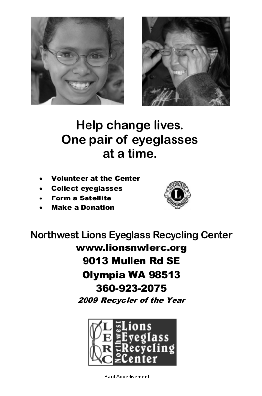 Northwest Lions Eyeglass Recycling Center