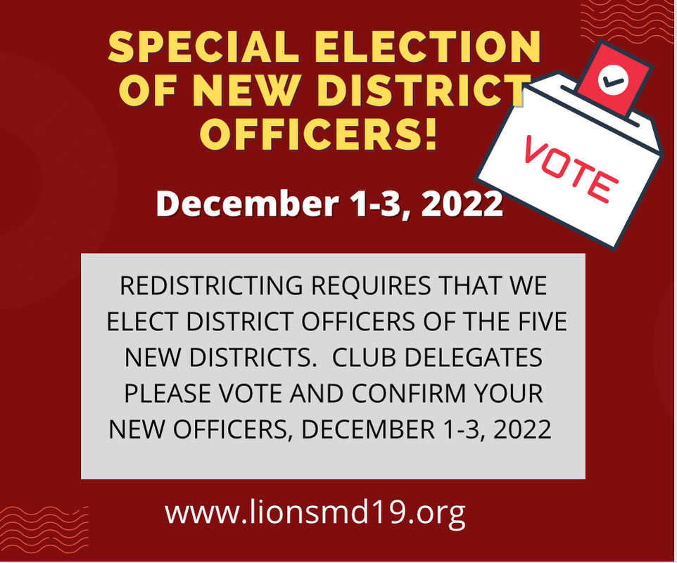 New District Officer Election Ad